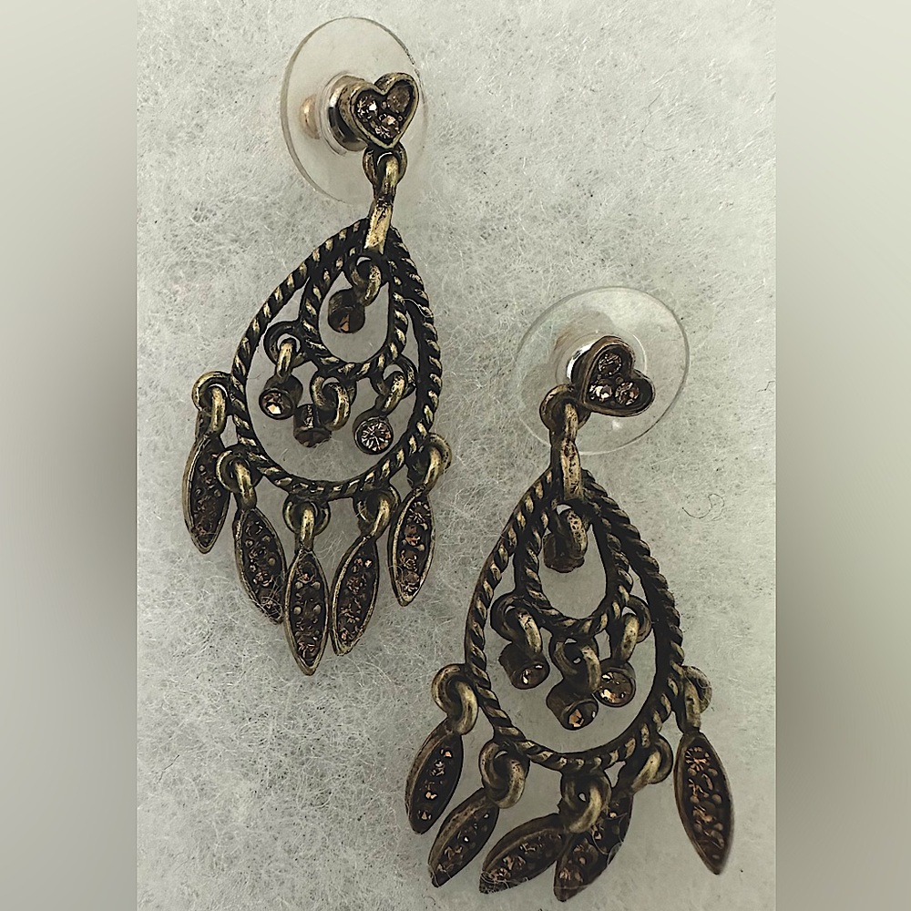 Vintage Gold Chandelier earrings